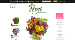 Desktop Screenshot of burgeflowershop.com